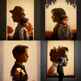 Скачать Изображение "Aatwafi_Adi_late_30s_with_10_years_old_boy_art_gallery_06ee24c1-07d0-4151-ad9c-06d11d09b4ae" на тему "ИИ изображение", STVIX.com PNG без фона, скачать, для Wildberries