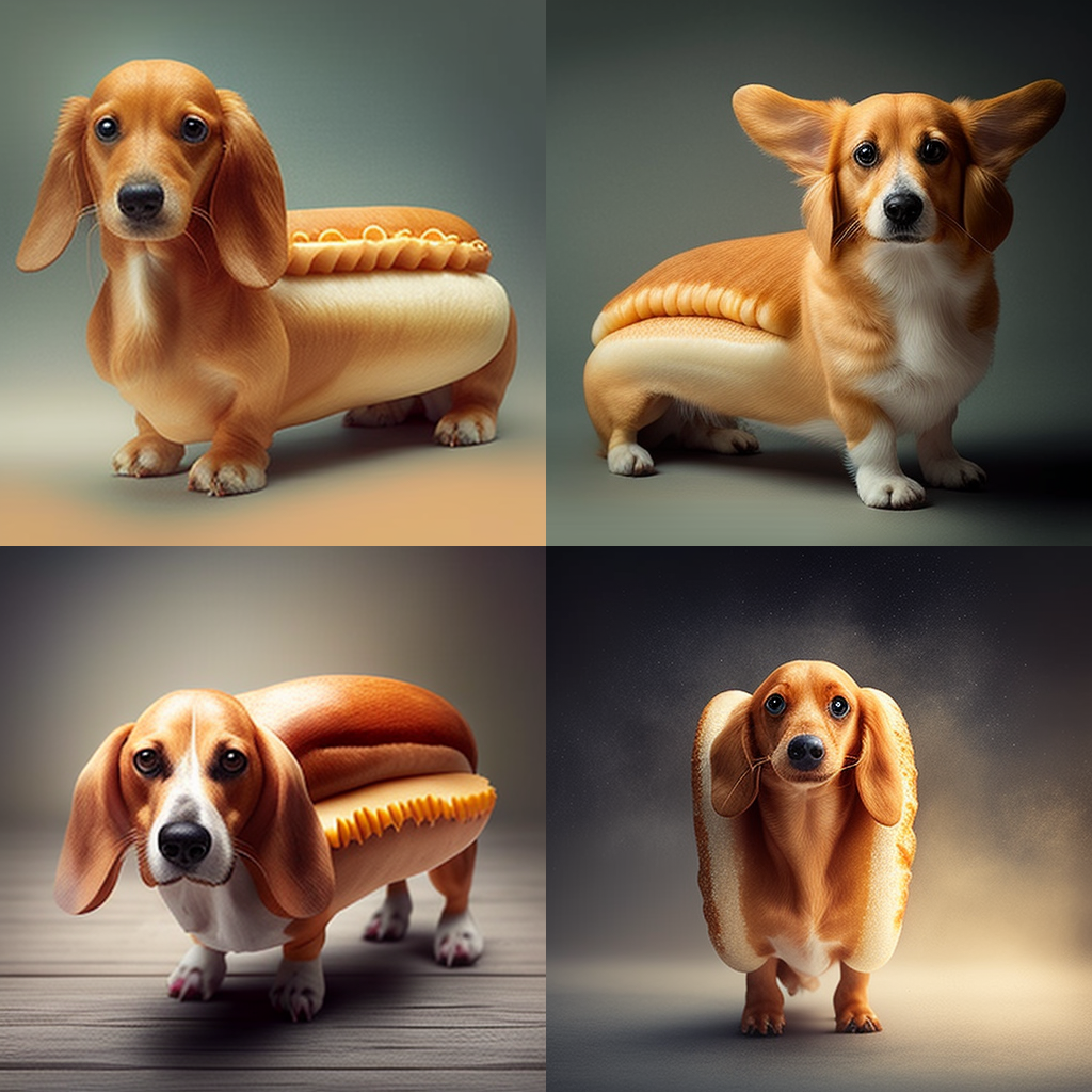 Скачать Изображение "Express_Cfgs_hot_dog_with_paws_ears_tail_mouth_like_a_real_dog_35688484-0b14-4b4d-892e-855b3b44fd95" на тему "ИИ изображение", STVIX.com — изображение для товара Скачать Изображение "Express_Cfgs_hot_dog_with_paws_ears_tail_mouth_like_a_real_dog_35688484-0b14-4b4d-892e-855b3b44fd95" на тему "ИИ изображение", STVIX.com PNG без фона, для Wildberries, карточка товара
