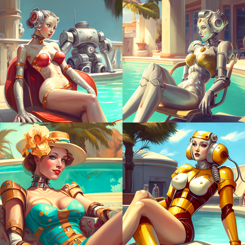 Скачать Изображение "Freddy_Bananas_a_beautiful_female_robot_in_the_style_of_elvgren_99f84272-5b14-464f-9449-98ab5d1f3668" на тему "ИИ изображение", STVIX.com — изображение для товара Скачать Изображение "Freddy_Bananas_a_beautiful_female_robot_in_the_style_of_elvgren_99f84272-5b14-464f-9449-98ab5d1f3668" на тему "ИИ изображение", STVIX.com PNG без фона, карточка товара, для Ozon