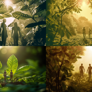 Скачать Изображение "Kratomlife.cz_-_Leos_realistic_photograph_of_adam_and_eve_in_ga_9073ca2e-6224-445a-97ee-894eaa678cbc" на тему "ИИ изображение", STVIX.com PNG без фона, карточка товара, для Wildberries