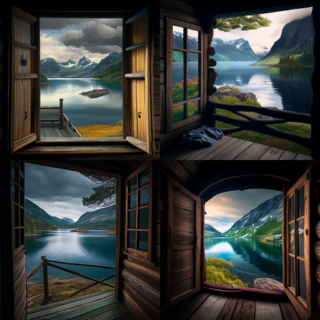 Скачать Изображение "Kristine_Eikenes_view_of_a_lake_in_Norway_from_a_cabin_5b483e7b-1fbd-4194-9568-f04fc289a36a" на тему "ИИ изображение", STVIX.com PNG без фона, для Wildberries, скачать