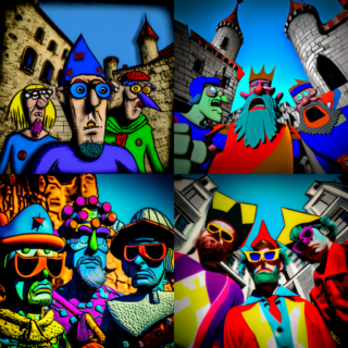 Скачать Изображение "NEOGAMESTX_Cartoonish_Crusaders_Wacky_Imaginative_Eccentric_Zan_42b0afb6-d32f-41d8-bbc4-15fc0810c2d5" на тему "ИИ изображение", STVIX.com PNG без фона, скачать, для Wildberries