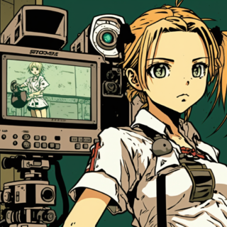Скачать Изображение "Renzo55_student_filmmaker_videocamera_manga_9b1f70fd-6e19-466e-ba9a-f13cc341128e" на тему "ИИ изображение", STVIX.com PNG без фона, скачать, карточка товара