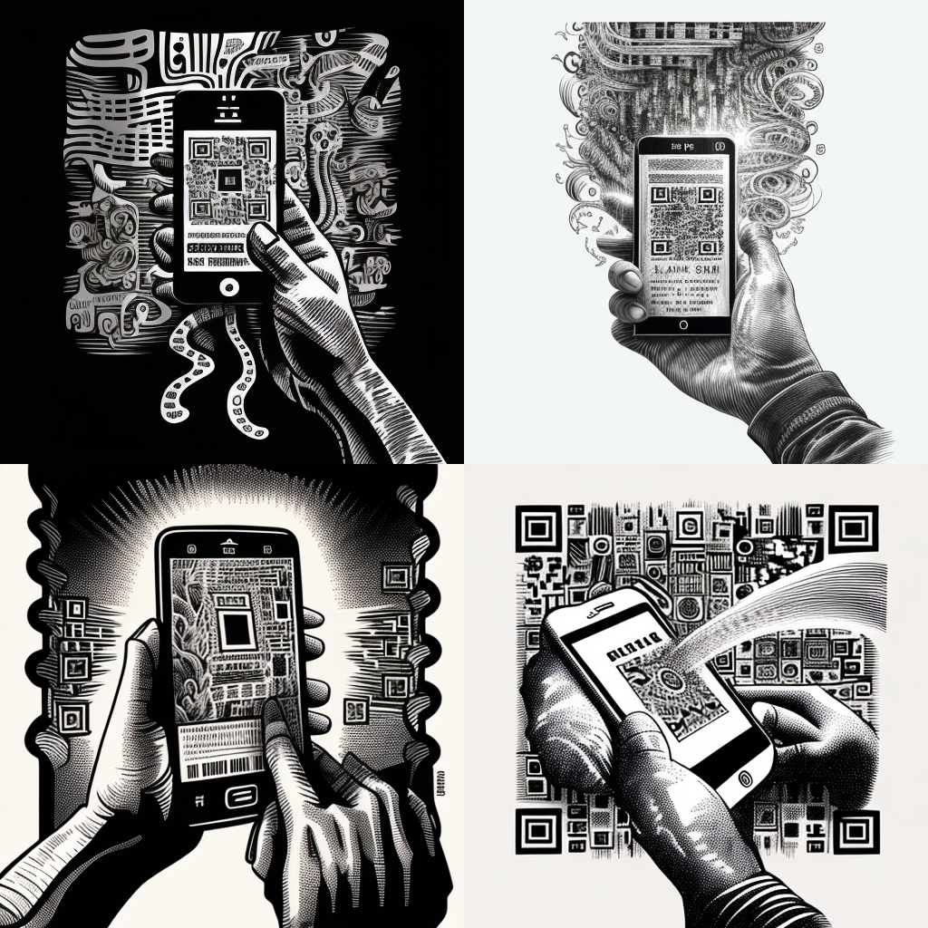 Скачать Изображение "Sumedh_Jadhav_hand_holding_phone_scanning_QR_code_line_drawingb_062ef247-52fb-4f48-838b-11e154625062" на тему "ИИ изображение", STVIX.com — изображение для товара Скачать Изображение "Sumedh_Jadhav_hand_holding_phone_scanning_QR_code_line_drawingb_062ef247-52fb-4f48-838b-11e154625062" на тему "ИИ изображение", STVIX.com PNG без фона, для маркетплейса, скачать