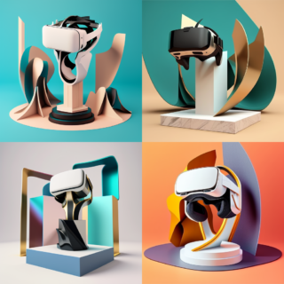 Скачать Yargud_vr_headset_stands_on_podium_surrounded_by_abstraction_36e51474-3392-4335-ad0c-9f8d744c27d2 PNG без фона, карточка товара, скачать