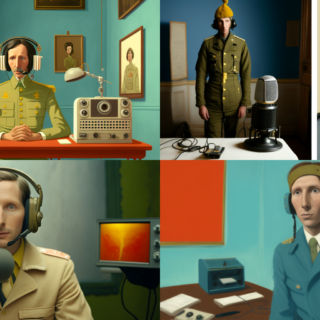 Скачать Изображение "Yumnab_wes_anderson_set_up_napoleon_bonapart_with_headphones_on_f1503dfc-a602-4bb2-9f69-1c3e52d861e2" на тему "ИИ изображение", STVIX.com PNG без фона, для Ozon, карточка товара