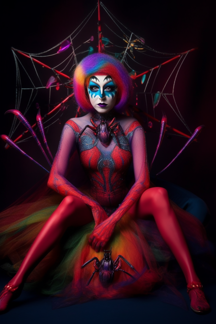 Скачать Изображение "keastham_webs_psychadelic_vivid_colors_spiders_and_spider_beaut_7e754844-b416-4b20-8f7f-f98c9fc65a70" на тему "ИИ изображение", STVIX.com — изображение для товара Скачать Изображение "keastham_webs_psychadelic_vivid_colors_spiders_and_spider_beaut_7e754844-b416-4b20-8f7f-f98c9fc65a70" на тему "ИИ изображение", STVIX.com PNG без фона, для Ozon, скачать