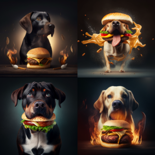 Скачать Изображение "orangefour44_dog_grills_burger_c1dee01b-c227-4562-9f88-c728ace665bf" на тему "ИИ изображение", STVIX.com PNG без фона, скачать, для маркетплейса