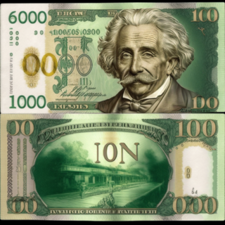 Скачать Изображение "valiss_billete_de_100_dolares_con_albert_einstein_color_verde_y_8bb2554b-b71d-44a8-96e6-3033595411c6" на тему "ИИ изображение", STVIX.com PNG без фона, для маркетплейса, карточка товара