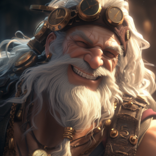 Скачать Изображение "yelattias_pirate_steampunk_muscle__massive_white_hair_and_beard_cac06d65-ba50-44bd-8fcd-63a91ae3b977" на тему "ИИ изображение", STVIX.com PNG без фона, для маркетплейса, скачать